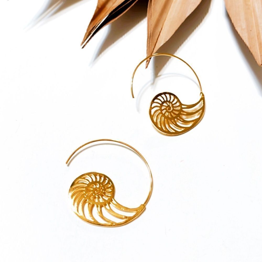 Boho hoop earrings #747